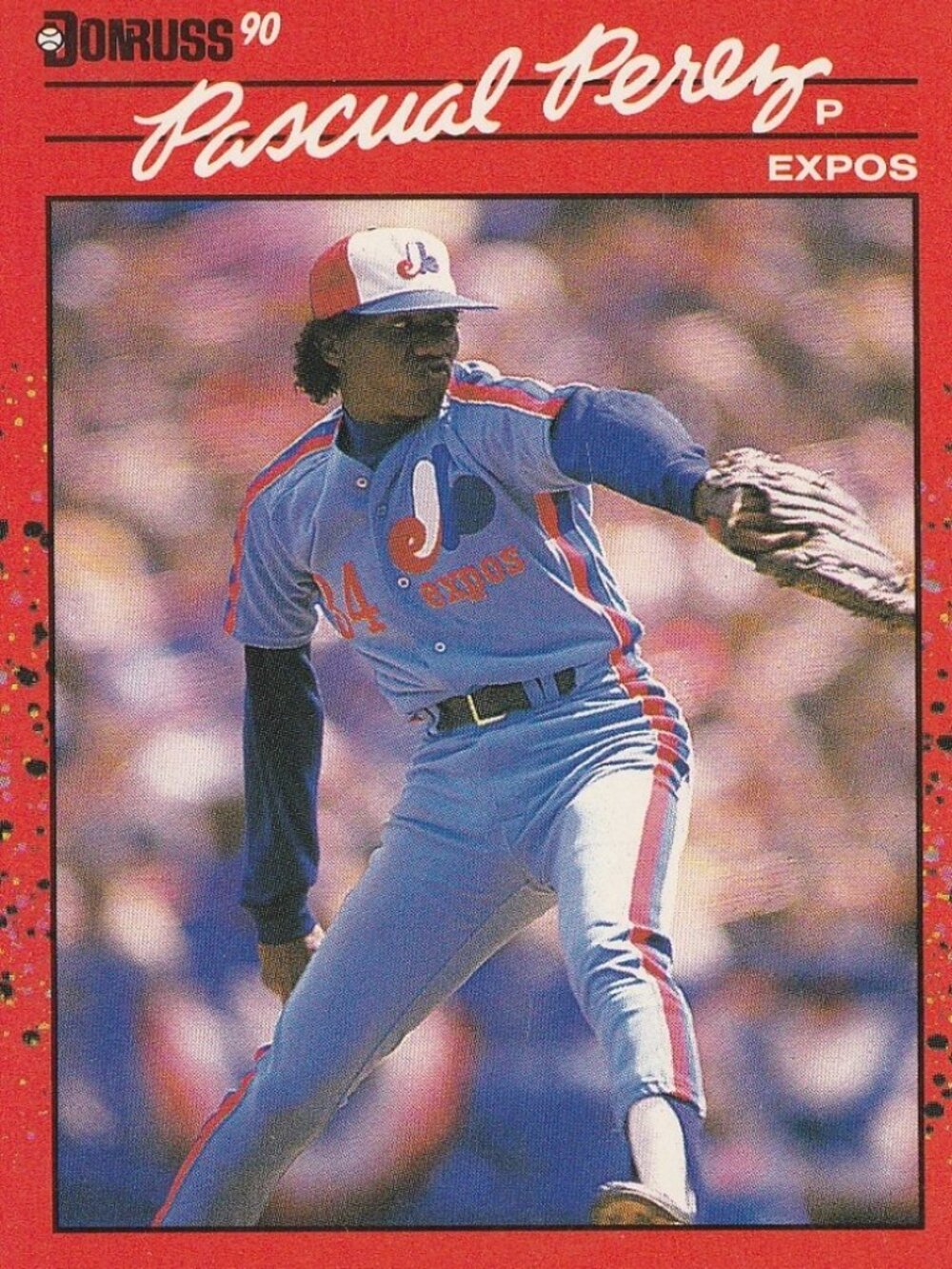 Pascual Perez - Donruss '90 MLB Baseball Card
